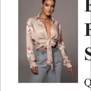 JLUXLABEL Angelica Tie Front Shirt